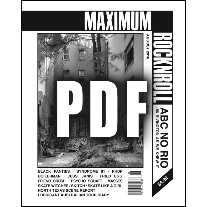 MRR #399 • August 2016 <br>(PDF download)
